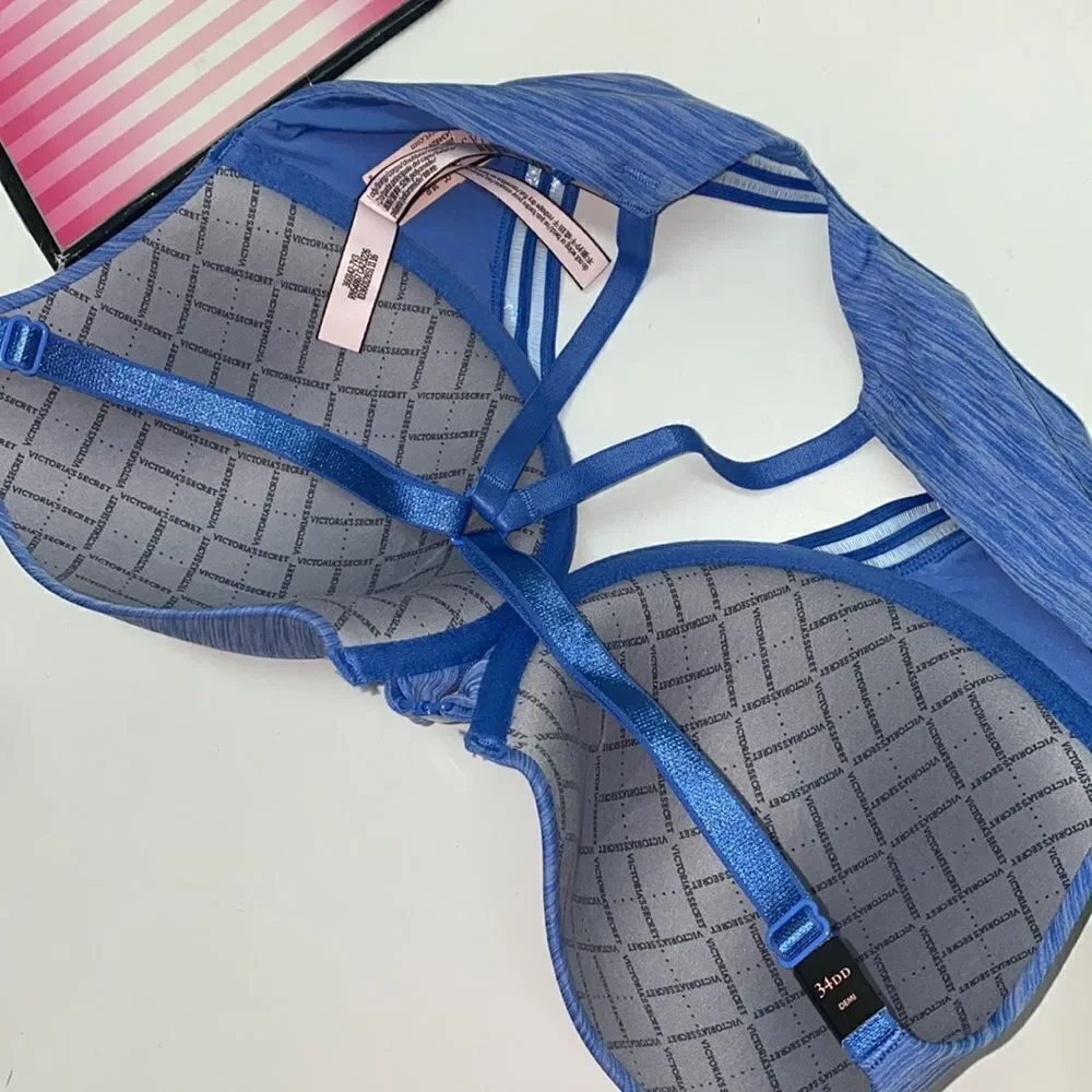 🔥VICTORIA SECRET RACERBACK SEMI DEMI BRA SZ 34DD New